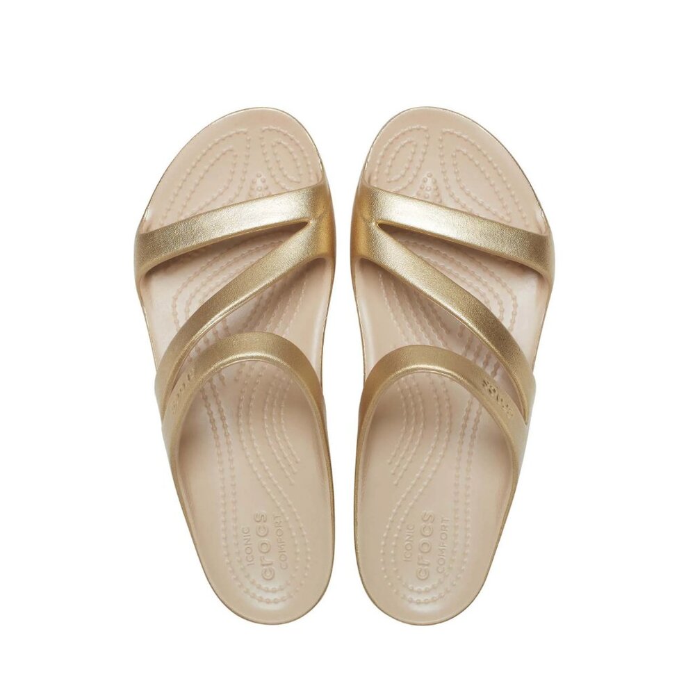 Crocs Kadee II metallic Gold sandals 210147-710